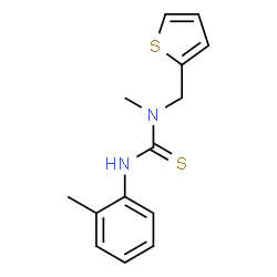 ChemSpider 2D Image | 1-Methyl-3-(2-methylphenyl)-1-(2-thienylmethyl)thiourea | C14H16N2S2