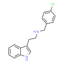 ChemSpider 2D Image | N-(4-Chlorobenzyl)-2-(1H-indol-3-yl)ethanamine | C17H17ClN2