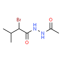 ChemSpider 2D Image | N'-Acetyl-2-bromo-3-methylbutanehydrazide | C7H13BrN2O2