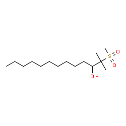 ChemSpider 2D Image | 2-Methyl-2-(methylsulfonyl)-3-tridecanol | C15H32O3S
