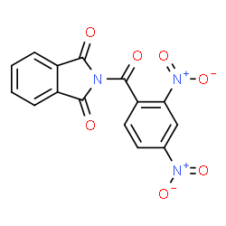 ChemSpider 2D Image | 2-(2,4-Dinitrobenzoyl)-1H-isoindole-1,3(2H)-dione | C15H7N3O7