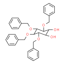 ChemSpider 2D Image | 3,4,5,6-Tetrakis(benzyloxy)-1,2-cyclohexanediol | C34H36O6