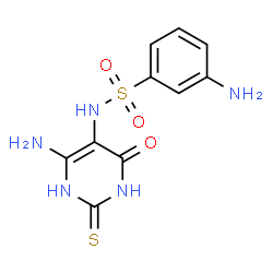 ChemSpider 2D Image | 3-Amino-N-(6-amino-4-oxo-2-thioxo-1,2,3,4-tetrahydro-5-pyrimidinyl)benzenesulfonamide | C10H11N5O3S2