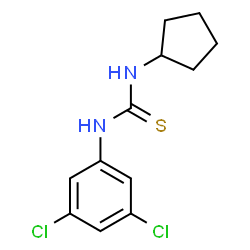 ChemSpider 2D Image | 1-Cyclopentyl-3-(3,5-dichlorophenyl)thiourea | C12H14Cl2N2S