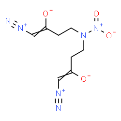 ChemSpider 2D Image | 4,4'-(Nitroimino)bis(1-diazonio-1-buten-2-olate) | C8H10N6O4
