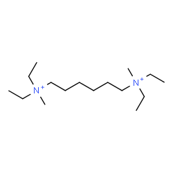 ChemSpider 2D Image | N,N,N',N'-Tetraethyl-N,N'-dimethyl-1,6-hexanediaminium | C16H38N2