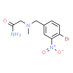 ChemSpider 2D Image | N~2~-(4-Bromo-3-nitrobenzyl)-N~2~-methylglycinamide | C10H12BrN3O3