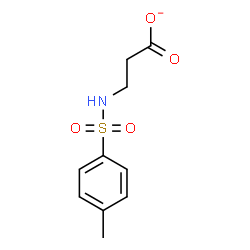 ChemSpider 2D Image | 3-{[(4-Methylphenyl)sulfonyl]amino}propanoate | C10H12NO4S