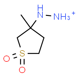 ChemSpider 2D Image | (3-Methyl-1,1-dioxidotetrahydro-3-thiophenyl)hydrazinium | C5H13N2O2S