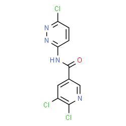 ChemSpider 2D Image | 5,6-Dichloro-N-(6-chloro-3-pyridazinyl)nicotinamide | C10H5Cl3N4O