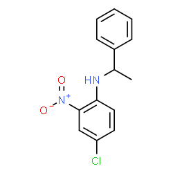 ChemSpider 2D Image | 4-Chloro-2-nitro-N-(1-phenylethyl)aniline | C14H13ClN2O2