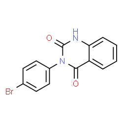 ChemSpider 2D Image | 3-(4-Bromophenyl)-2,4(1H,3H)-quinazolinedione | C14H9BrN2O2