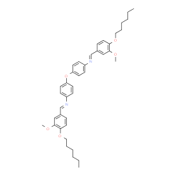 ChemSpider 2D Image | 4,4'-Oxybis(N-{(E)-[4-(hexyloxy)-3-methoxyphenyl]methylene}aniline) | C40H48N2O5