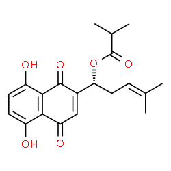 ChemSpider 2D Image | Isobutylshikonin | C20H22O6