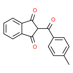 ChemSpider 2D Image | 2-(4-Methylbenzoyl)-1H-indene-1,3(2H)-dione | C17H12O3