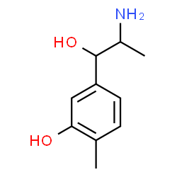 ChemSpider 2D Image | 5-(2-Amino-1-hydroxypropyl)-2-methylphenol | C10H15NO2