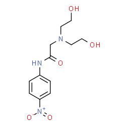ChemSpider 2D Image | N~2~,N~2~-Bis(2-hydroxyethyl)-N-(4-nitrophenyl)glycinamide | C12H17N3O5