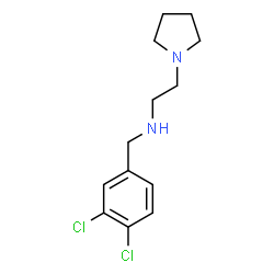 ChemSpider 2D Image | N-(3,4-Dichlorobenzyl)-2-(1-pyrrolidinyl)ethanamine | C13H18Cl2N2