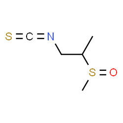 ChemSpider 2D Image | 1-Isothiocyanato-2-(methylsulfinyl)propane | C5H9NOS2
