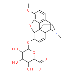 ChemSpider 2D Image | 3-Methoxy-17-methyl-7,8-didehydro-4,5-epoxymorphinan-6-yl hexopyranosiduronic acid | C24H29NO9