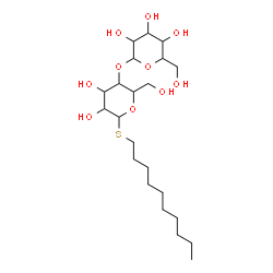 ChemSpider 2D Image | Decyl 4-O-hexopyranosyl-1-thiohexopyranoside | C22H42O10S