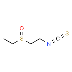 ChemSpider 2D Image | 1-(Ethylsulfinyl)-2-isothiocyanatoethane | C5H9NOS2