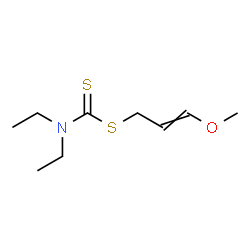 ChemSpider 2D Image | 3-Methoxy-2-propen-1-yl diethylcarbamodithioate | C9H17NOS2