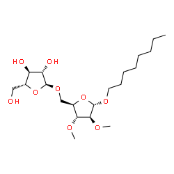 ChemSpider 2D Image | Octyl 5-O-alpha-D-arabinofuranosyl-2,3-di-O-methyl-alpha-D-arabinofuranoside | C20H38O9