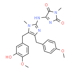 ChemSpider 2D Image | naamidine B | C24H25N5O5