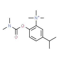 ChemSpider 2D Image | 2-[(Dimethylcarbamoyl)oxy]-5-isopropyl-N,N,N-trimethylanilinium | C15H25N2O2