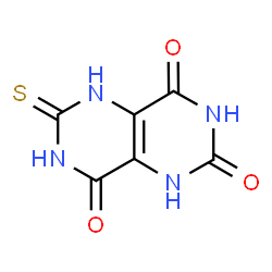 ChemSpider 2D Image | 6-Thioxo-1,5,6,7-tetrahydropyrimido[5,4-d]pyrimidine-2,4,8(3H)-trione | C6H4N4O3S