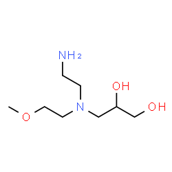 ChemSpider 2D Image | 3-[(2-Aminoethyl)(2-methoxyethyl)amino]-1,2-propanediol | C8H20N2O3