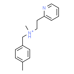 ChemSpider 2D Image | N-Methyl-N-(4-methylbenzyl)-2-(2-pyridinyl)ethanaminium | C16H21N2