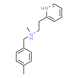 ChemSpider 2D Image | 2-{2-[Methyl(4-methylbenzyl)ammonio]ethyl}pyridinium | C16H22N2
