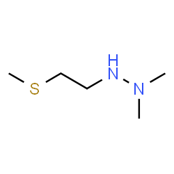 ChemSpider 2D Image | 1,1-Dimethyl-2-[2-(methylsulfanyl)ethyl]hydrazine | C5H14N2S