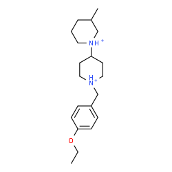 ChemSpider 2D Image | 1'-(4-Ethoxybenzyl)-3-methyl-1,4'-bipiperidinium | C20H34N2O
