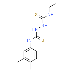 ChemSpider 2D Image | N-(3,4-Dimethylphenyl)-N'-ethyl-1,2-hydrazinedicarbothioamide | C12H18N4S2