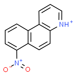 ChemSpider 2D Image | 7-Nitrobenzo[f]quinolinium | C13H9N2O2