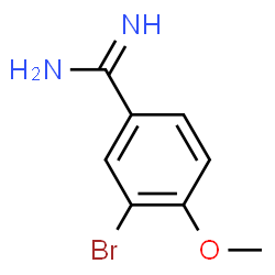 ChemSpider 2D Image | 3-BROMO-4-METHOXY-BENZAMIDINE | C8H9BrN2O
