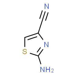 ChemSpider 2D Image | 2-aminothiazole-4-carbonitrile | C4H3N3S