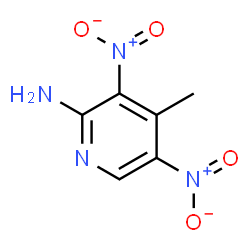 ChemSpider 2D Image | 4-Methyl-3,5-dinitro-2-pyridinamine | C6H6N4O4