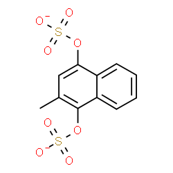 ChemSpider 2D Image | 2-Methyl-1,4-naphthalenediyl disulfate | C11H8O8S2