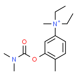 ChemSpider 2D Image | 3-[(Dimethylcarbamoyl)oxy]-N,N-diethyl-N,4-dimethylanilinium | C15H25N2O2