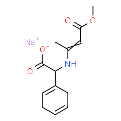 ChemSpider 2D Image | Sodium 1,4-cyclohexadien-1-yl[(4-methoxy-4-oxo-2-buten-2-yl)amino]acetate | C13H16NNaO4