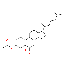 ChemSpider 2D Image | 5,6-Dihydroxycholestan-3-yl acetate | C29H50O4