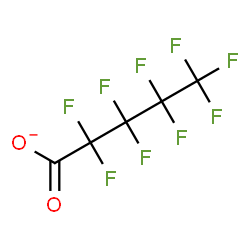 ChemSpider 2D Image | Nonafluoropentanoate | C5F9O2