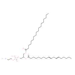 ChemSpider 2D Image | 27-Amino-24-hydroxy-24-oxido-18-oxo-19,23,25-trioxa-24lambda~5~-phosphaheptacosan-21-yl 9,12-octadecadienoate | C41H78NO8P