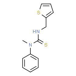 ChemSpider 2D Image | 1-Methyl-1-phenyl-3-(2-thienylmethyl)thiourea | C13H14N2S2