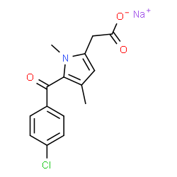 ChemSpider 2D Image | Zomepirac sodium | C15H13ClNNaO3
