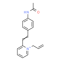 ChemSpider 2D Image | 2-[2-(4-Acetamidophenyl)vinyl]-1-allylpyridinium | C18H19N2O